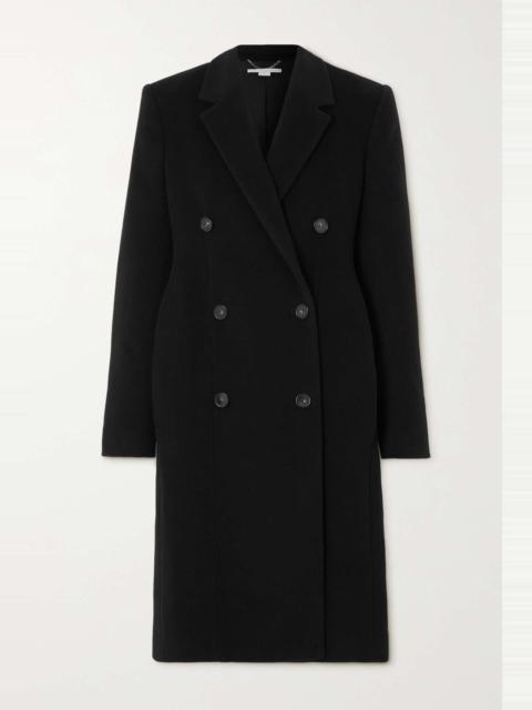 + NET SUSTAIN double-breasted wool coat
