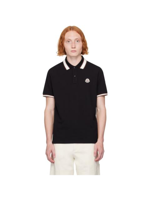 Black Two-Button Polo