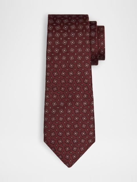 Men's Box-Jacquard Silk Tie