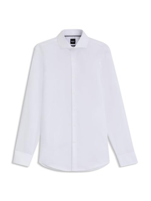WRINKLE-RESISTANT SLIM-FIT SHIRT IN COTTON TWILL