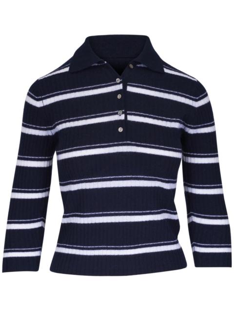 striped polo jumper