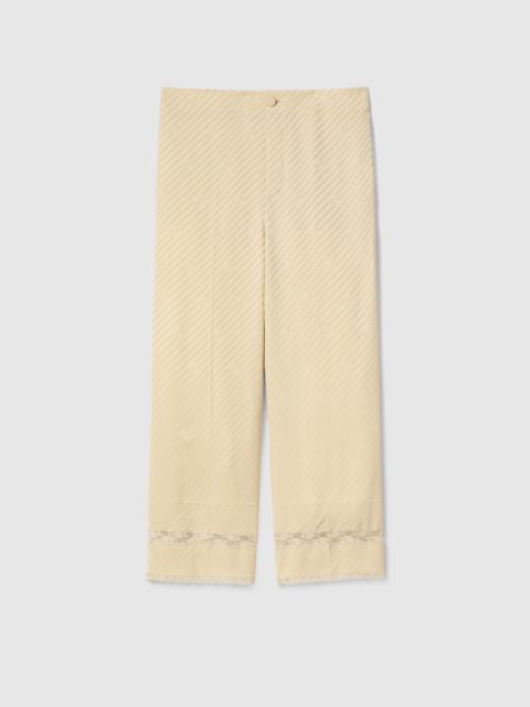 Diagonal GG silk jacquard pants