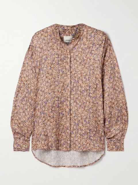 Harlow Floral-print Crepe Blouse