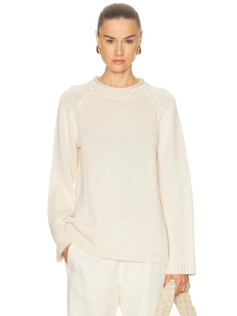 Zima Rolled Collar Raglan Sweater