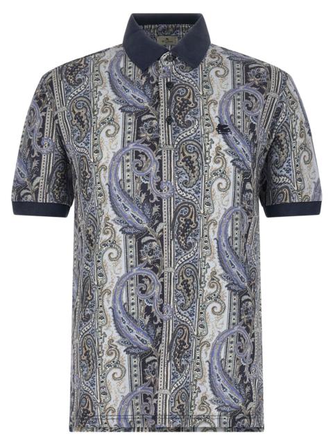 Arnica Paisley Polo Blue