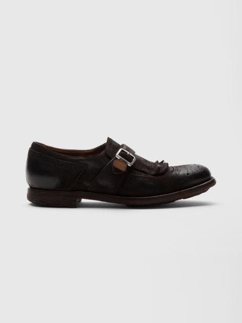 Vintage Suede Monk Strap