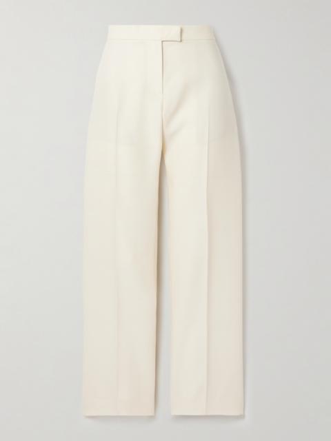 Callen Wool And Silk-blend Crepe Straight-leg Pants