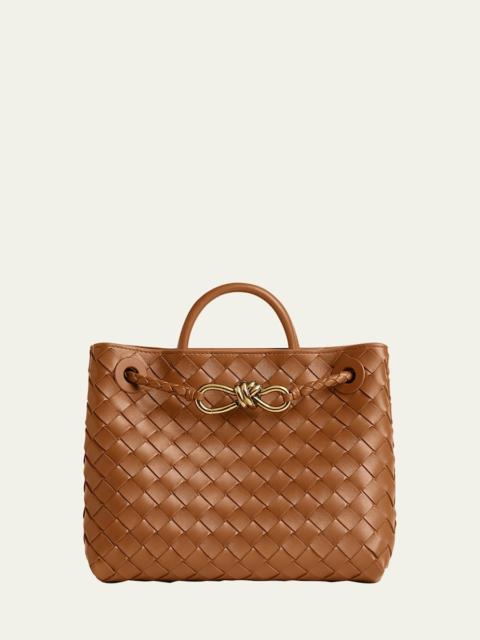 Andiamo Small Leather Top-Handle Bag