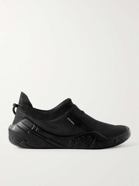 Shadow MOC Suede- and Webbing-Trimmed Mesh Slip-On Sneakers