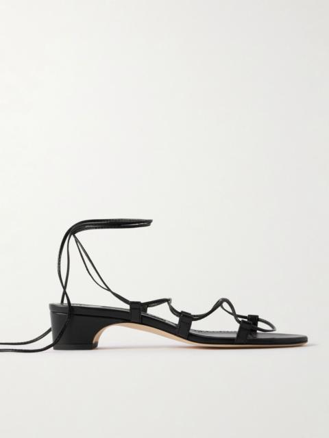 Dellasan 30 leather sandals Black