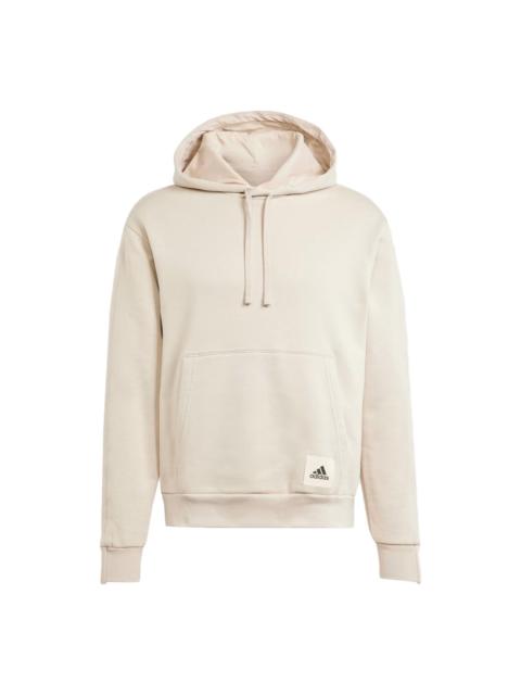 adidas Lounge Fleece Hoodie 'Wonder Beige' IM0478