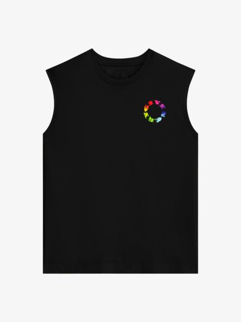 T-SHIRT IN COTTON WITH GIVENCHY CIRCLE PRINT