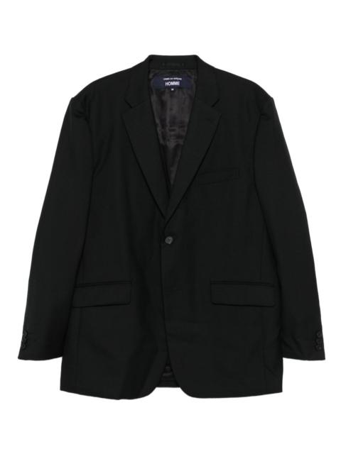 single-button wool blazer