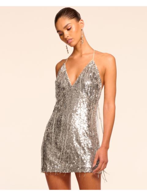 Annabelle Sequin Fringe Mini Dress