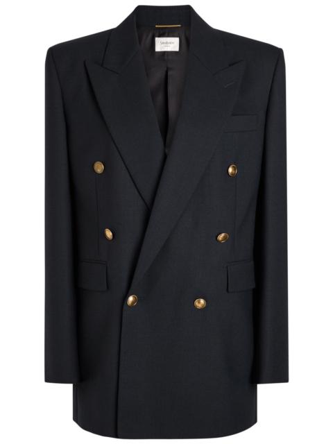 Yves Saint Laurent Double-breasted Wool Blazer