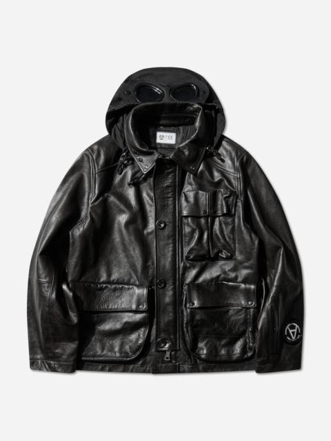 Men's Slam Jam Leather Mille Jacket Black