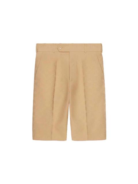 Gucci x adidas GG Trefoil Jacquard Shorts Beige
