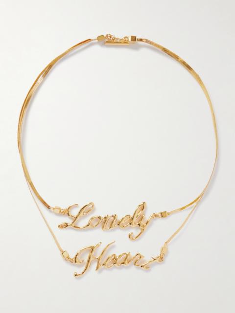 Lonely Heart Gold-tone Necklace