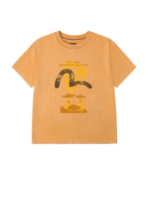 UFO Abduction Print Relax Fit T-shirt