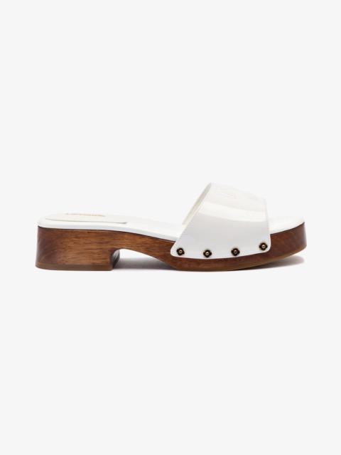 Zuzi Mule In White Patent Leather
