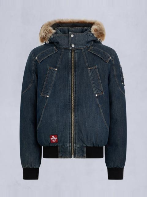 EVISU X MOOSE DENIM BALLISTIC BOMBER JACKET