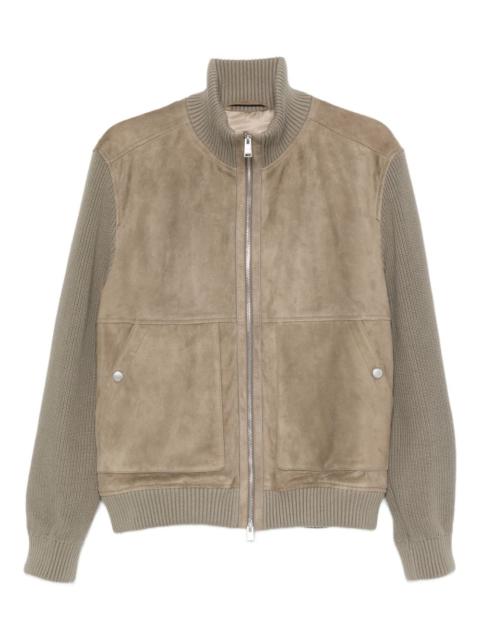 zip-up bomber jacket