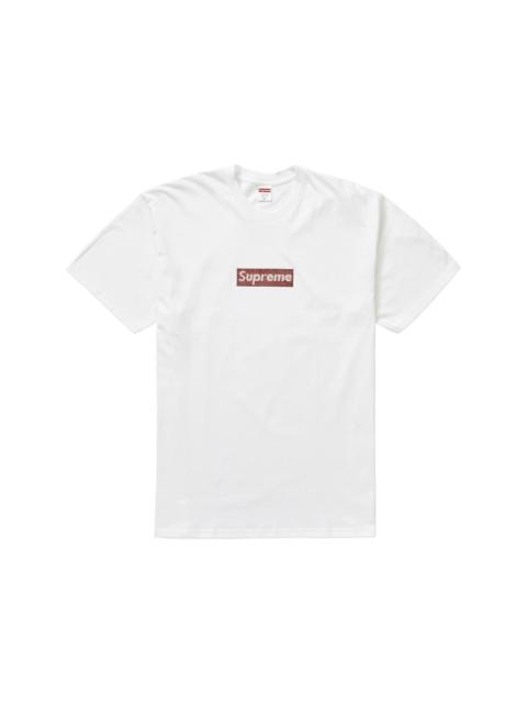 Supreme Swarovski Box Logo Tee White