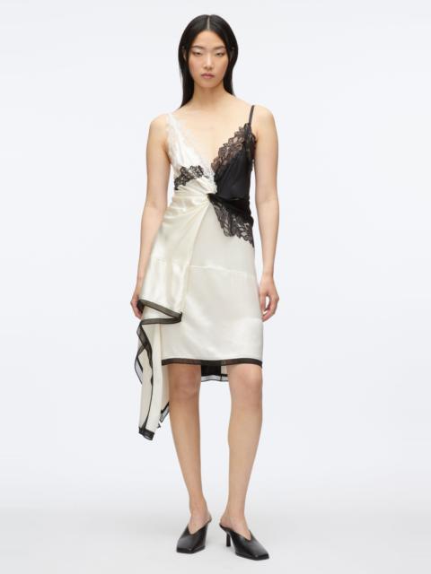 Liquid Satin Twist Slip Dress