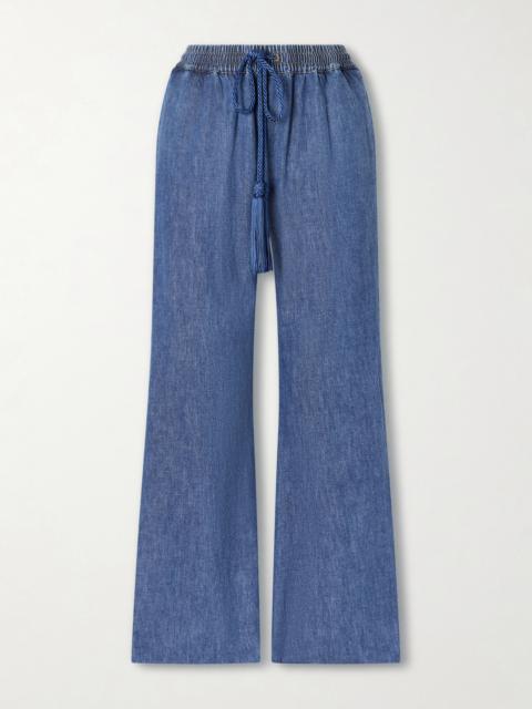 Tasseled High-rise Bootcut Jeans