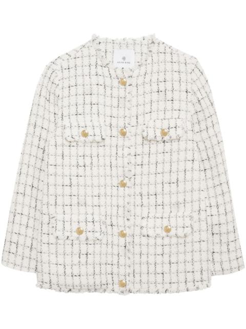 Janet plaid tweed jacket