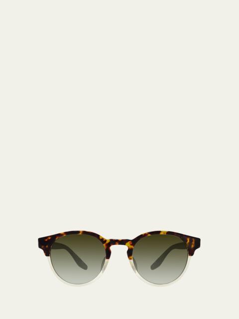 Beckford 49mm Round Acetate Sunglasses