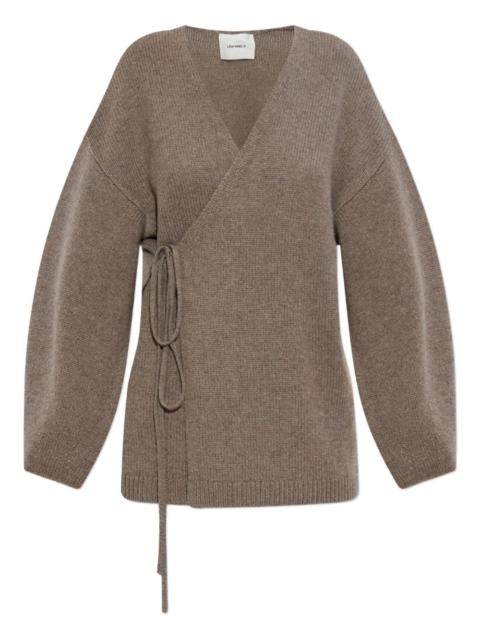 tie-front wrap cardigan