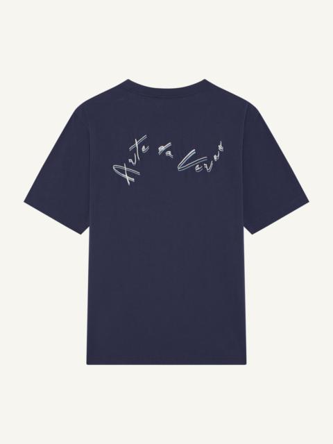 DINIS EMBROIDERED COTTON T-SHIRT