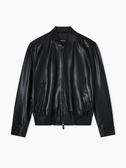 BLOUSON IN ANILINE NAPPA LAMBSKIN