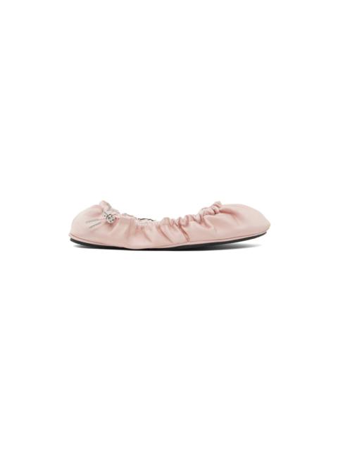 Pink Aura Ballerina Flats