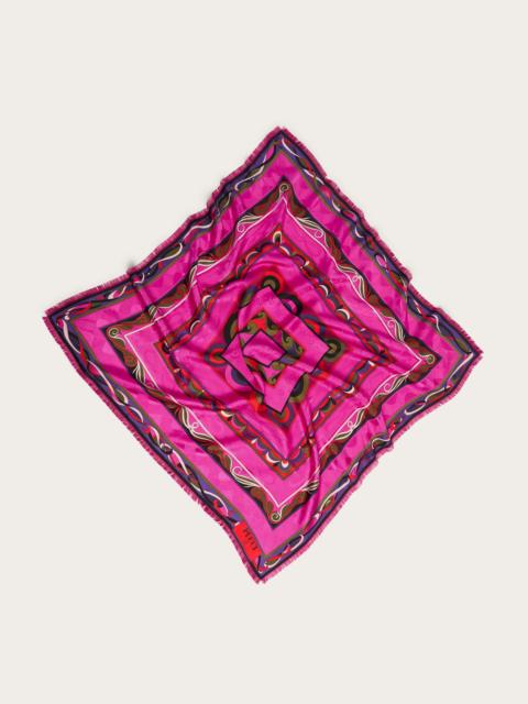 MIXED PRINTS JACQUARD CARRE