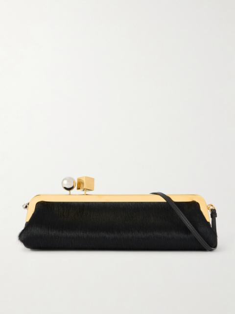 Salon Calf Hair Clutch
