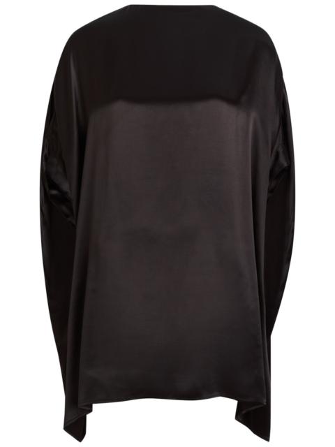 Armarium Nicla Draped Asymmetric Satin Mini Dress