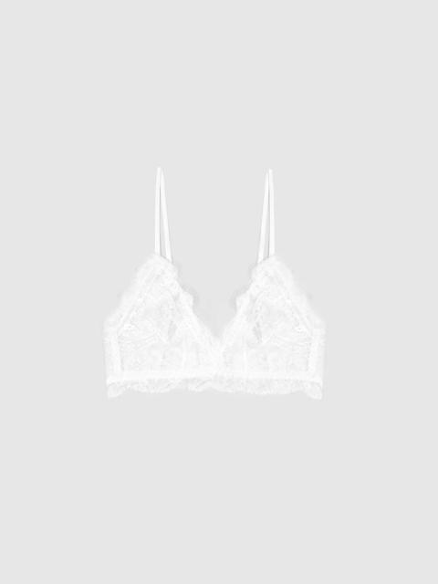 Lace Bra With Trim - Ivory