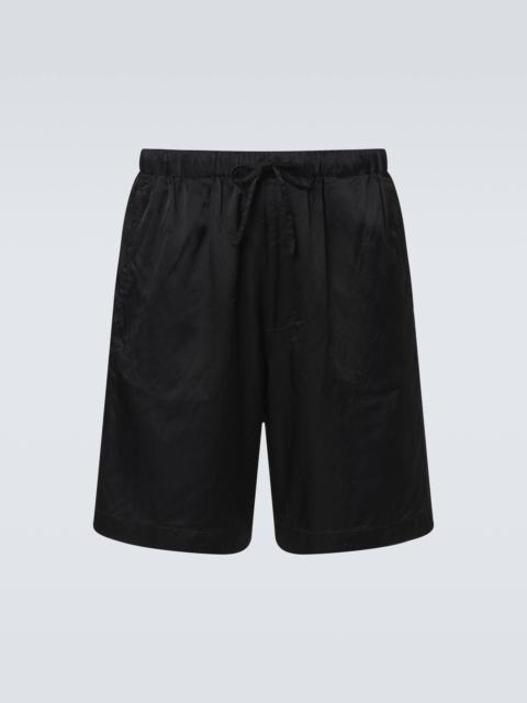 Gathered Bermuda shorts