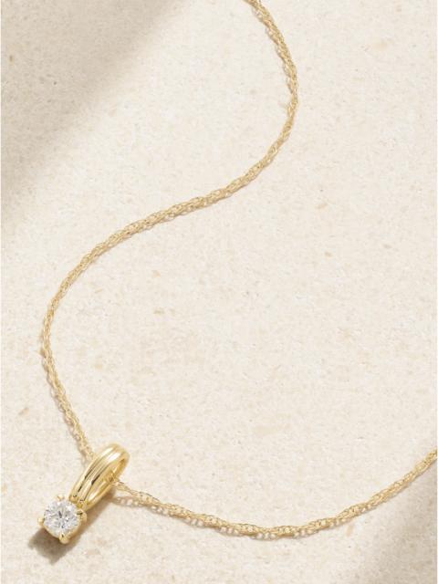 Flow 14-karat Gold Diamond Necklace