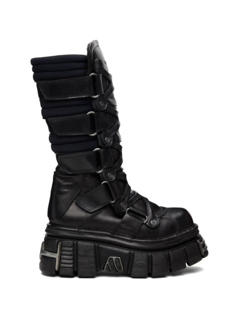 Black New Rock Edition Tower Boots