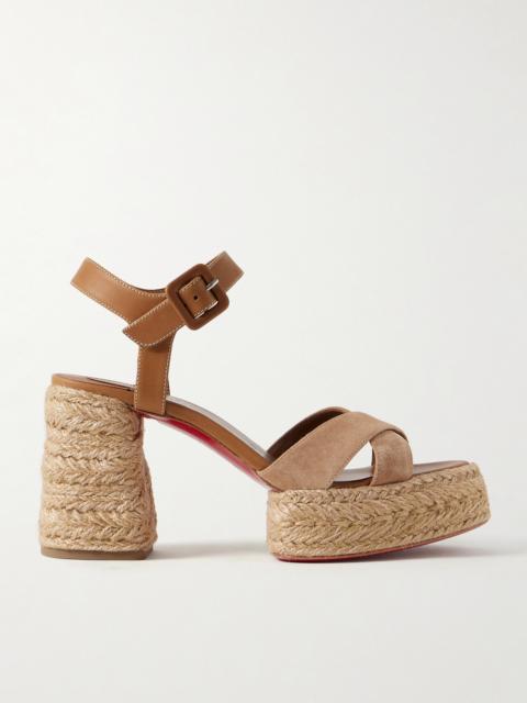 Calakala 70 Nubuck And Suede Espadrille Platform Sandals