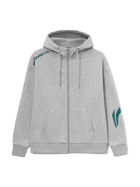 Li-Ning Graphic Hooded Jacket 'Grey' AWDT585-2