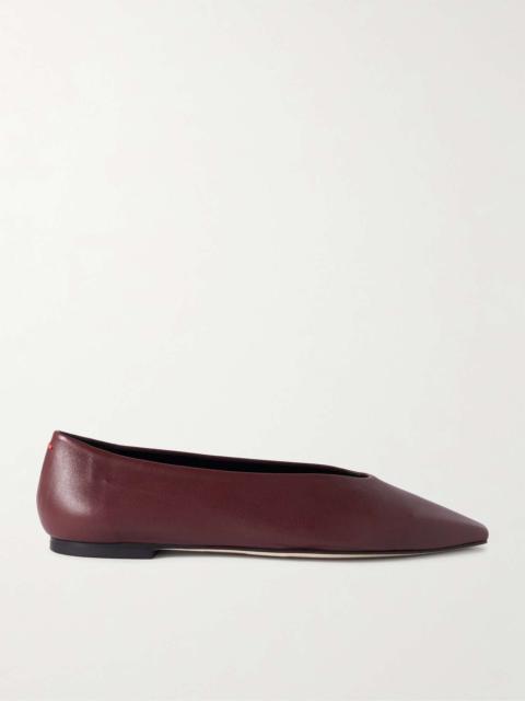 Betty leather ballet flats Burgundy