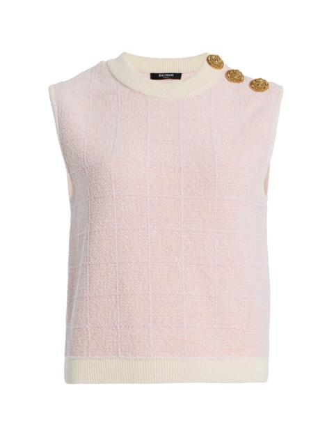 Tweed Crop Top pink