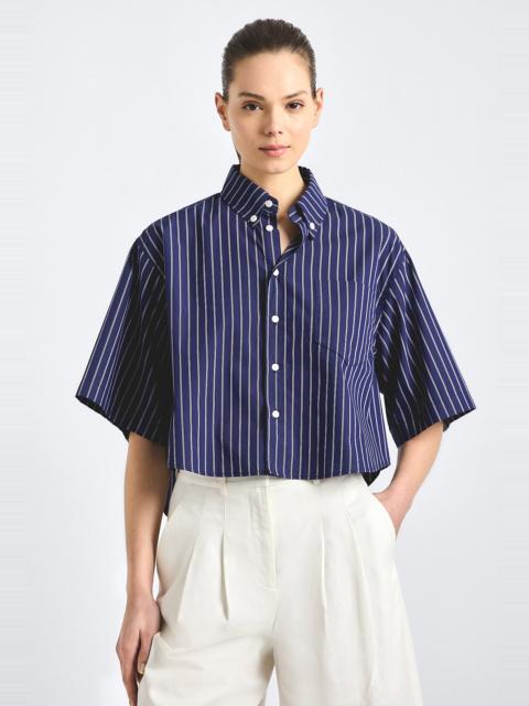 EMBER CROPPED BUTTON DOWN SHIRT