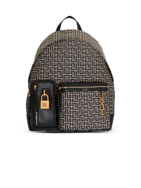 Pulse monogram jacquard backpack