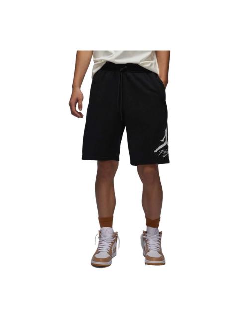 Air Jordan Essentials Fleece Shorts Asia Sizing 'Black White' FV7310-010