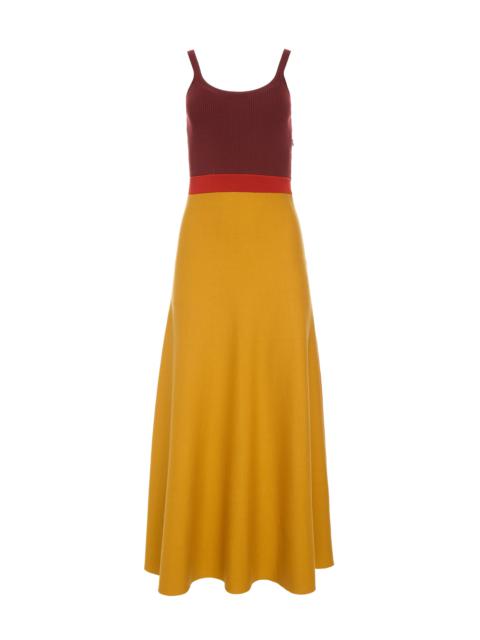 Flaminius Knit Midi Dress in Golden Birch Merino Wool